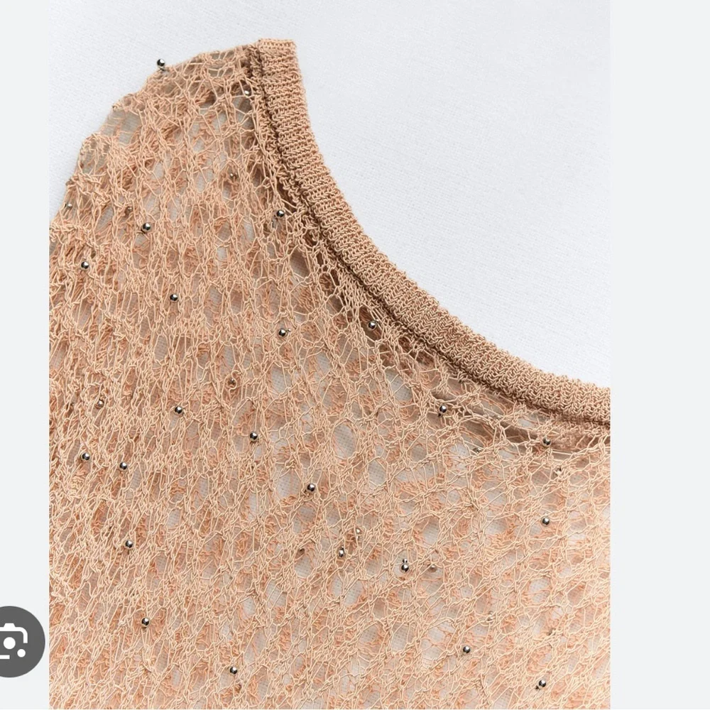 ZARA POMPOM KNIT TOP